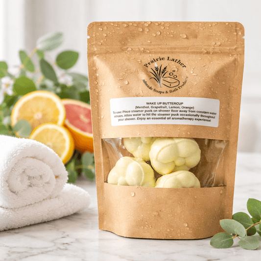 Wake Up Buttercup Shower Steamers - Prairie Lather
